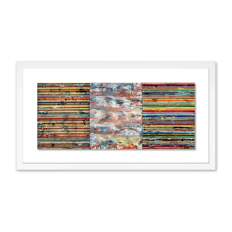 Rolling Print by Brad Ellis, White, 13" H x 24" W x 1.5" D