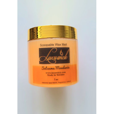 Mandarine parfumée à la cire sans cadre