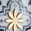 S / 4 abstrait bleu