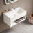 24 in. Wall-Mount Bathroom Solid Surface Vanity with Storage Space-67800889