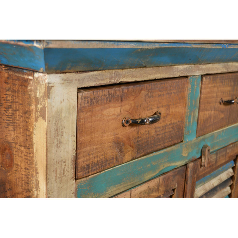 Buffet en bois massif Bahattin 72 po