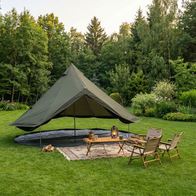 Waterproof Glamping Yurt Tent with Stove Jack