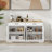 55.91" Large Farmhouse Buffet Cabinet Storage Sideboard With 2 Drawers And 4 Doors For Dining Living Room Kitchen Cupboard-White