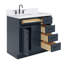 Meuble-lavabo simple en bois massif 36 po Tidworth avec plateau en quartz Carrara de 1,5 po-1763275034-1763275039-1805328806