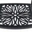 Ensemble de 7 pièces de mobilier de patio en aluminium coulé avec cadre noir et coussins de siège bruns-857253271