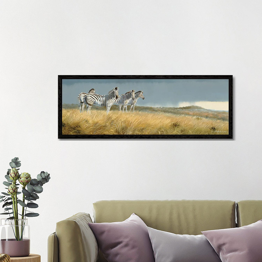 Zululand Zebras von Grant Hacking - Panoramaleinwand auf Leinwand Giclée auf Leinwand