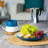 Nicola Spring - Dipped Flecked Stoneware Plates - 20.5cm - Multicolour