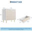 70cm W Manufactured Wood Bedside Table