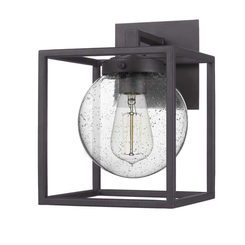 Zed Steel Wall Light, 10.5" H x 7.5" W x 8.5" D