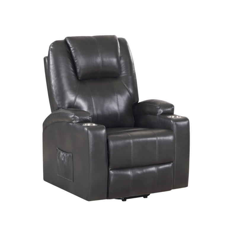 Fauteuil inclinable électrique à 2 tasses Gunmetal, Gris