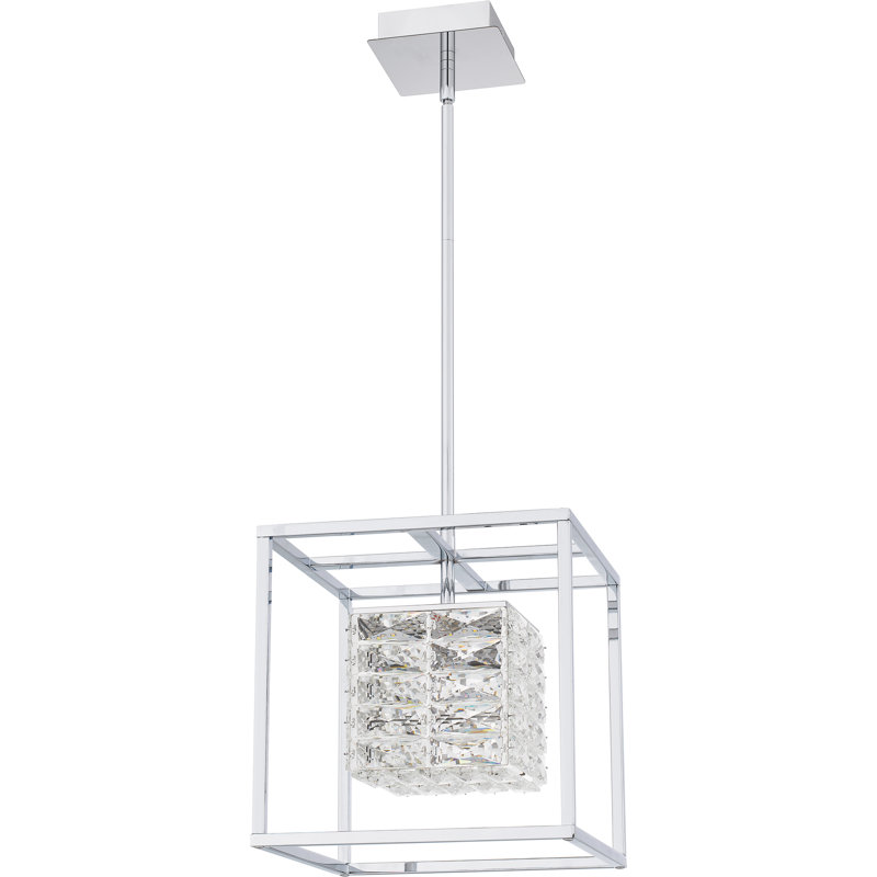 Krenare Integrated LED Polished Chrome Pendant Light