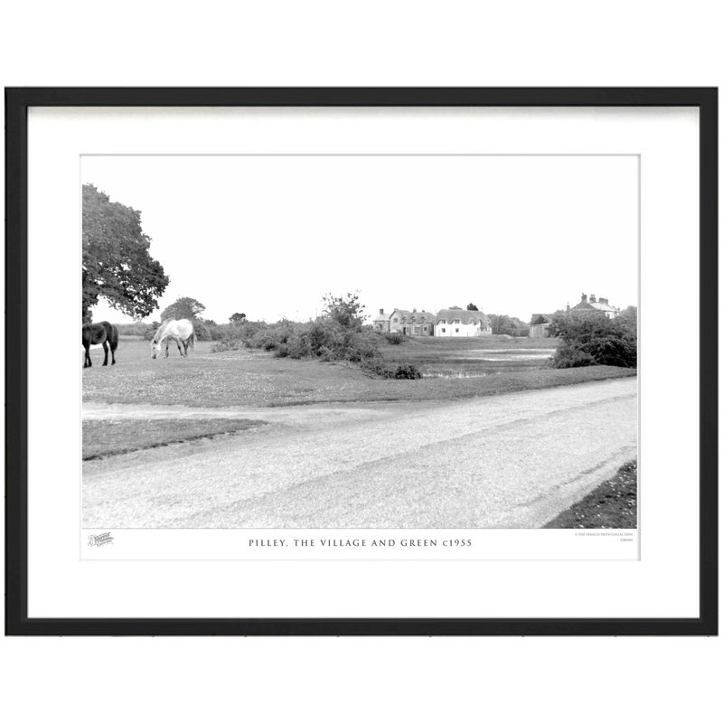 Pilley, The Village and Green C1955 1 Piece Single Picture Frame Wall Art, 45cm H x 60cm W x 2.3cm D