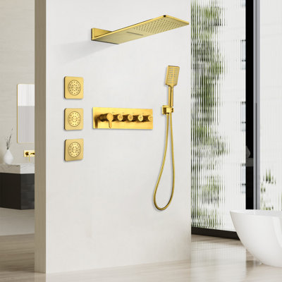 Complete Shower System with Rough in-Valve