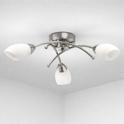 ALBANY 3 LIGHT SEMI FLUSH PENDANT