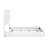Brielle Modern Gloss White Geometric Panel Bed with Touch-Activated LED Headboard-1677800740
