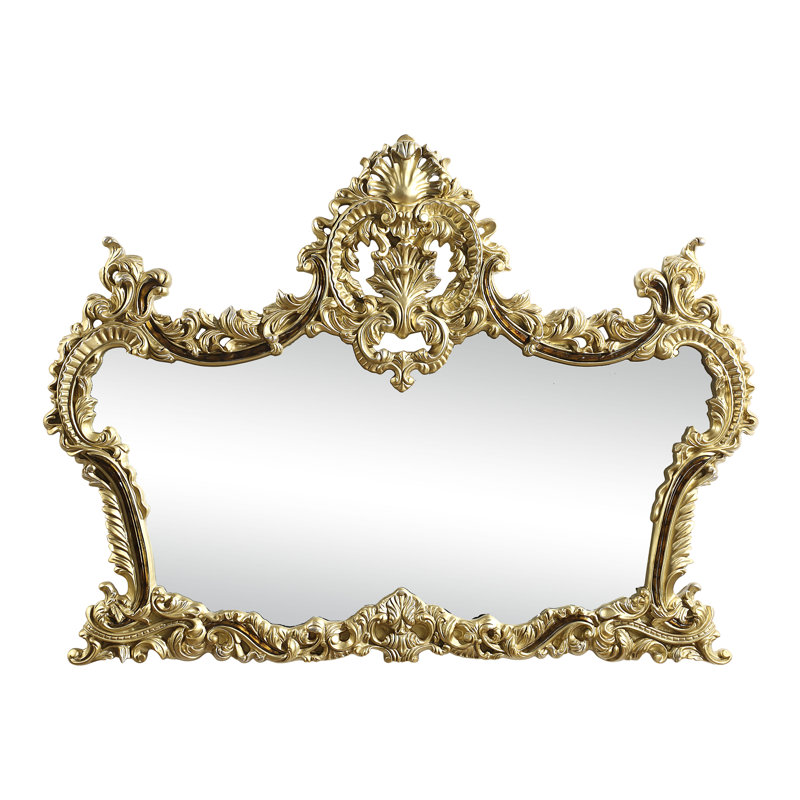 Mirror, Antique Gold & Hand Paint
