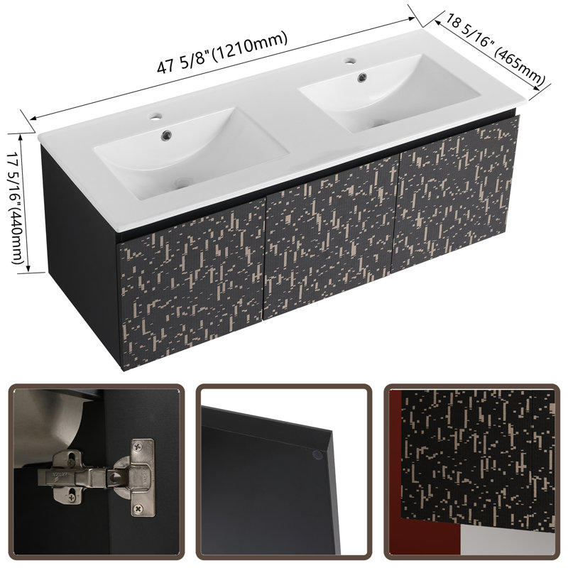 Meuble-lavabo mural