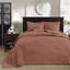 Courtepointe réversible 3 pièces double / grand argile rouge - Literie fascinante pour l'été et la chaleur-124477315-124477316