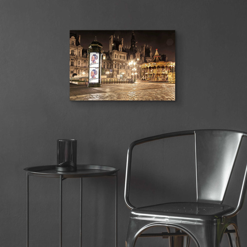 «Night Carnival» par Sebastien Lory, H 16 po x l 24 po x P 0,2 po