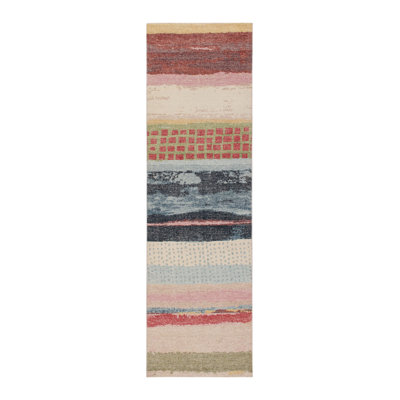 Distressed Homage Hand Knotted Wool Abstract Area Rug