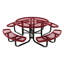 Table de pique-nique ronde de 117 cm (46 po), extensible, jaune, pour enfants-825506058-825506068
