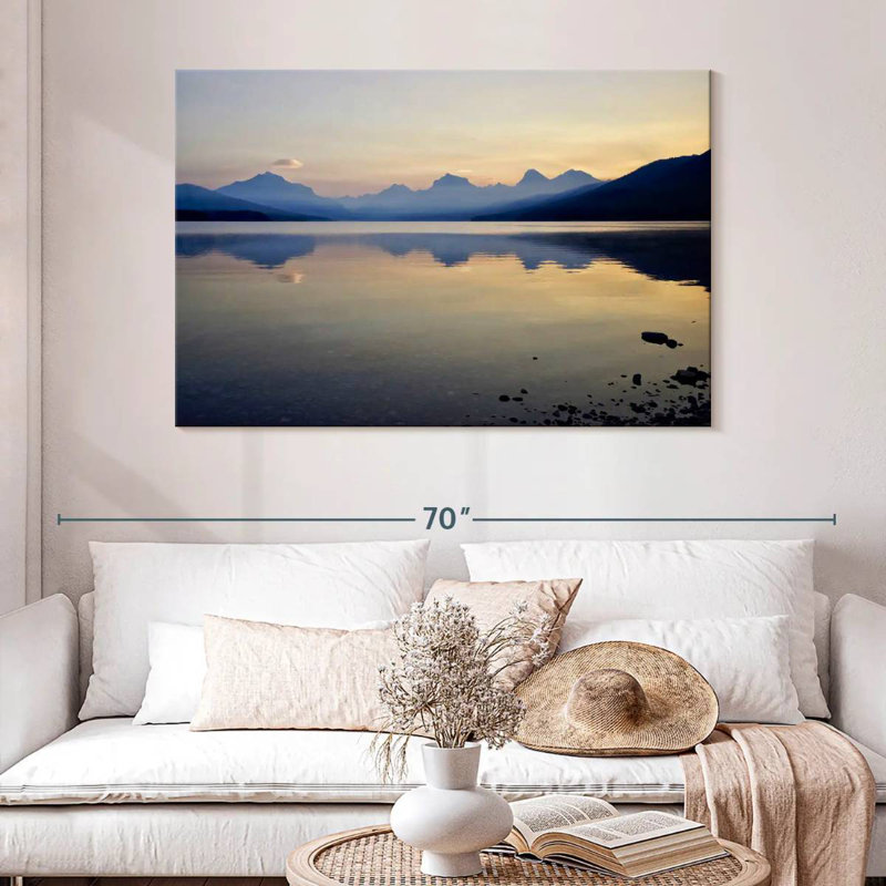 Alvord Glacier Park Sunset Lake, 32" H x 48" W