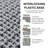 12 x 12 Inch Gray Interlocking Plastic Waterproof Deck Tiles Pebble Stone Pattern (24pcs)