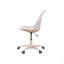 Fauteuil de bureau sans accoudoirs, petit fauteuil de bureau ergonomique avec roulettes, fauteuil roulant réglable, fauteuil de travail pivotant de soutien pour les petits espaces de salon