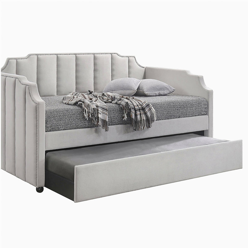 Lit de jour simple avec couchette Dove Grey