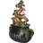 Witchcraft Magic Skulls Mushrooms Herbs Cobra Snake Beware Cauldron Pot Figurine