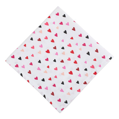 Serviette 20" à confetti hearts Pigott