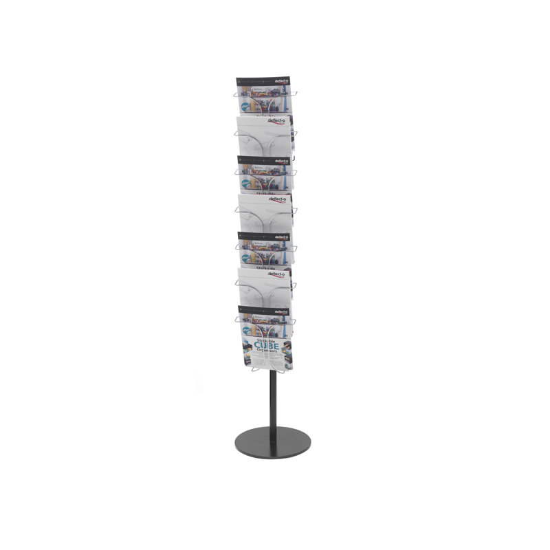 Deflecto Europe 142.5cm H Rotating Magazine Rack