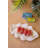  Ceramic Serving Platter Clam Design Decorative Serveware for Tabletop Decor White Glazed Unfinished Finish