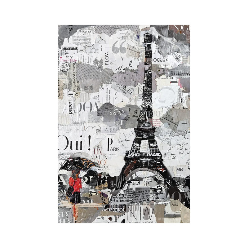 Qui Paris par Jamie Pavlich-Walker - Toile tendue avec châssis, estampe numérique sur toile tendue