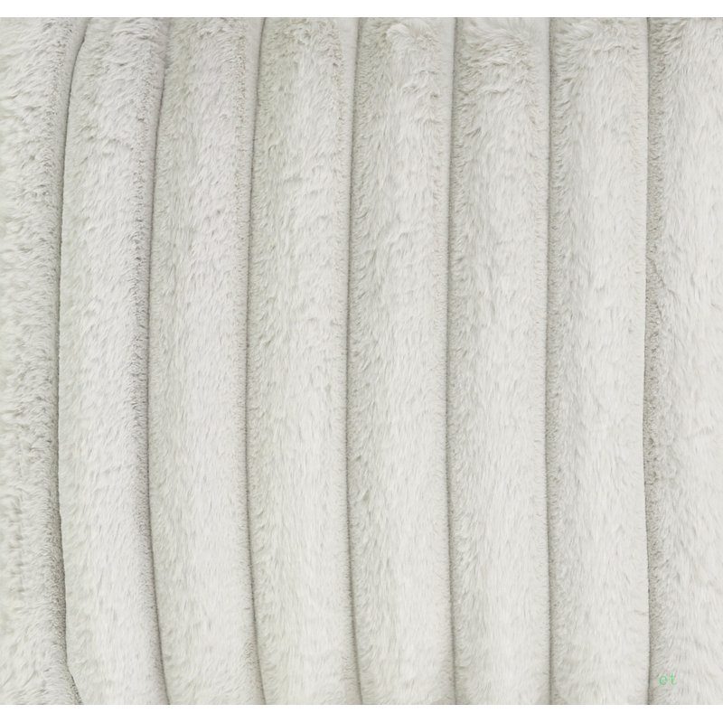 Méridienne 40 pouces en mousse viscoélastique Minky, Polyester gris clair