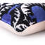 Coussin en velours bleu et noir fait à la main en velours ikat fait à la main 20 po x 20 po