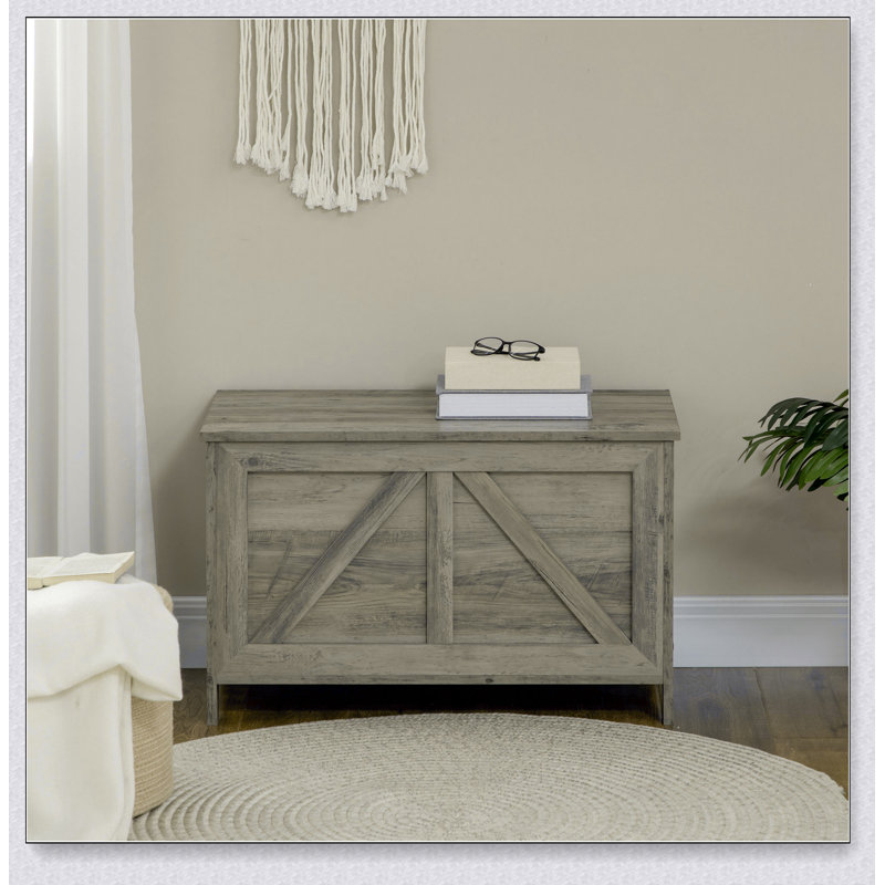 Boîte de rangement de 30 po avec rangement à charnière de sécurité et ouverture à 150 ° pour chambre à coucher