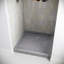 Base de douche en alcôve en acrylique gris mat 36 po x 36 po avec drain central Streamline-118934365
