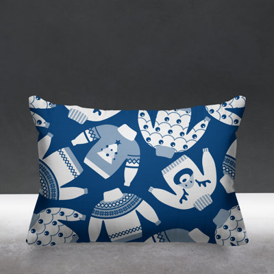 Outdoor Reversible Throw Pillow