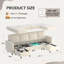 Canapé modulaire modulaire avec rangement pour siège, canapé modulaire et canapé modulaire avec repose-pieds-738637084