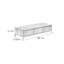 Table basse rectangulaire en bois massif avec rangement-110328919