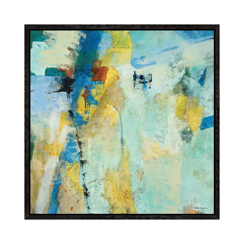 Crosswinds II 1 Piece Wall Art on Canvas, 66.04 cm H x 66.04 cm W x 4.445 cm D, Black Floater Framed