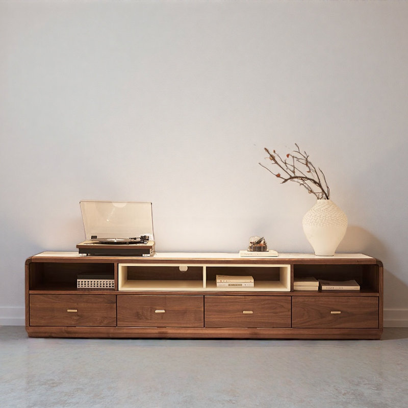 Creative Minimalist TV Stand, 18.5"H x 86.61"L x 15.75"W