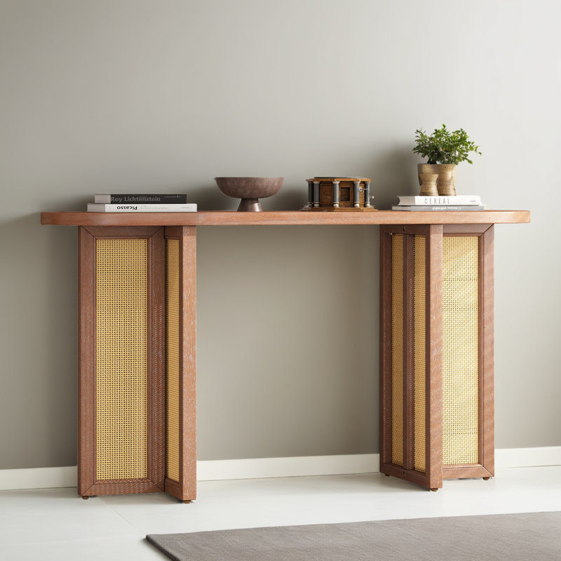 Console de 48 po pour le couloir, Bois naturel délavé