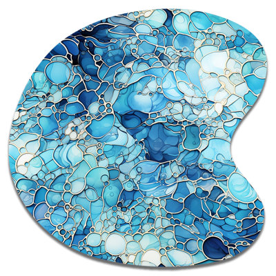 Landenne - Floral Metal Art In Irregular Drop Shape