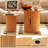 Wooden  Nesting Of Coffee Table With Metal Frame, Set Of 2 Spacious Top Coffee Table Sets With Hidden Storage Space-114138939