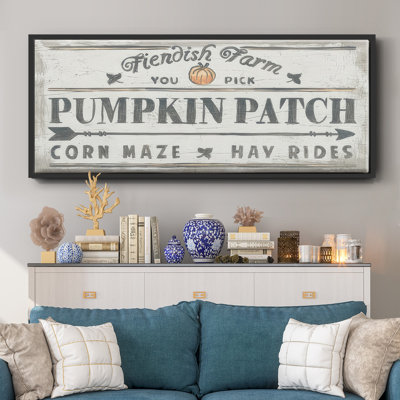 «Pumpkin Patch II», toile encadrée