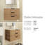 Meuble-lavabo simple 30 po avec plateau en résine Tarian