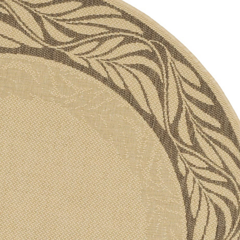 Herefordshire Performance Floral Indoor/Outdoor Area Rug, Round 6'7"