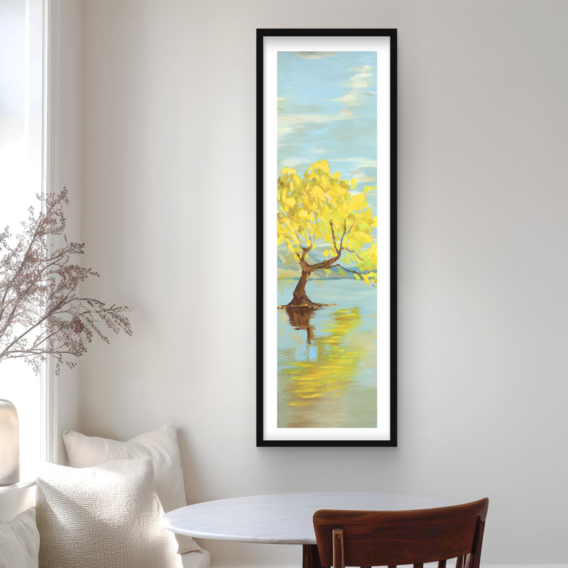 Printemps, paysage, reproduction encadrée